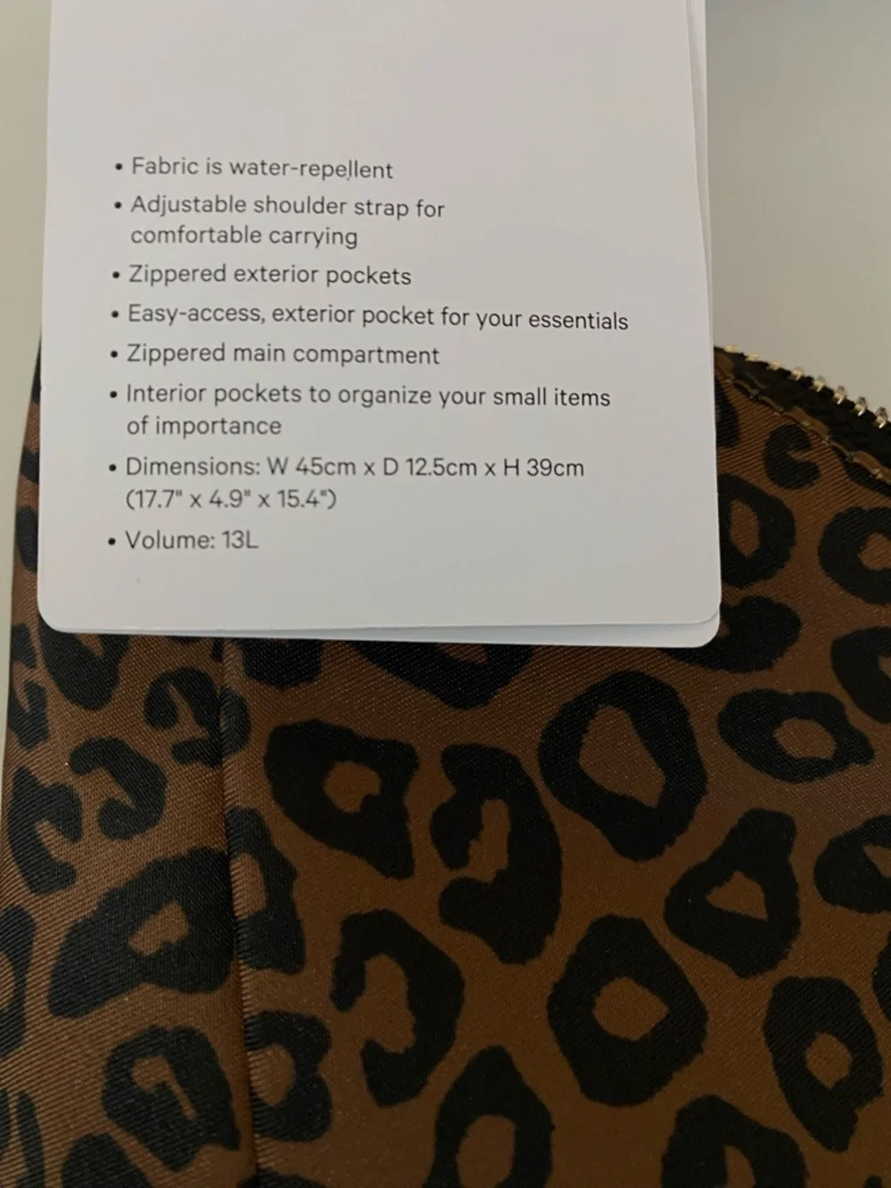 lululemon athletica Brown and Black Leopard Print Hobo Bag - Picture 6 of 9